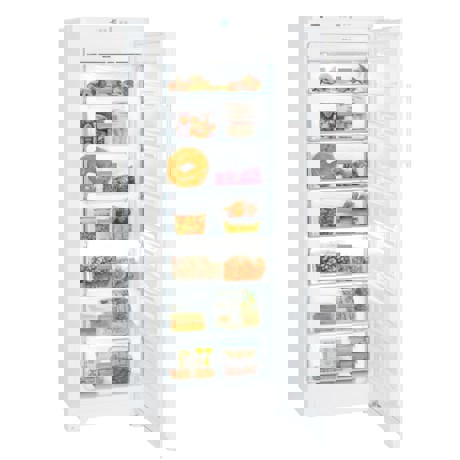 Congelator Liebherr GNP 2713, 221 L, No Frost, Control taste, Display, Alarma usa, 7 sertare, H 164.4 cm, Alb